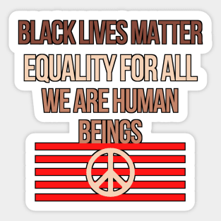 rights and equality for all Sticker